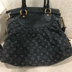 Louis Vuitton Neo Cabby GM in black monogram denim hobo